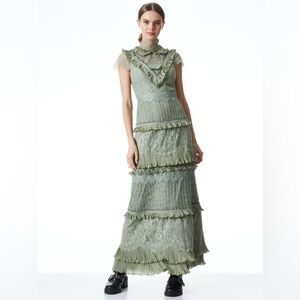 Alice + Olivia Sage Lace Maxi Dress